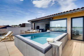 L'INFINI - ARCACHON-AIGUILLON Terrasse avec piscine vue imprenable sur le Bassin